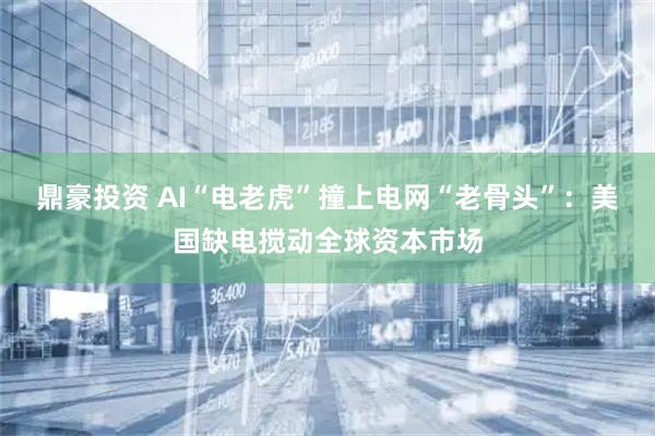 鼎豪投资 AI“电老虎”撞上电网“老骨头”:美国缺电搅动全球资本市场