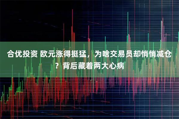 合优投资 欧元涨得挺猛,为啥交易员却悄悄减仓?背后藏着两大心病